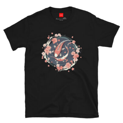 Koi Fish Graphic Tee Japanese T Shirt Sakura