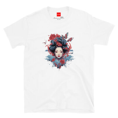 Butterfly Geisha Shirt Japanese Graphic Tee