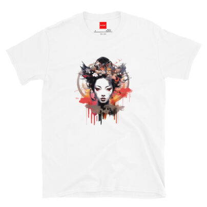 Watercolor Geisha Shirt Japanese Graphic Tee