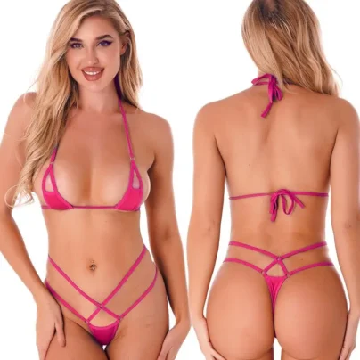 Sexy Micro Mini Slut Bikini Pics Sluttiest Thong Bathing Suits G-string Bra Hot Slutty Swimwear