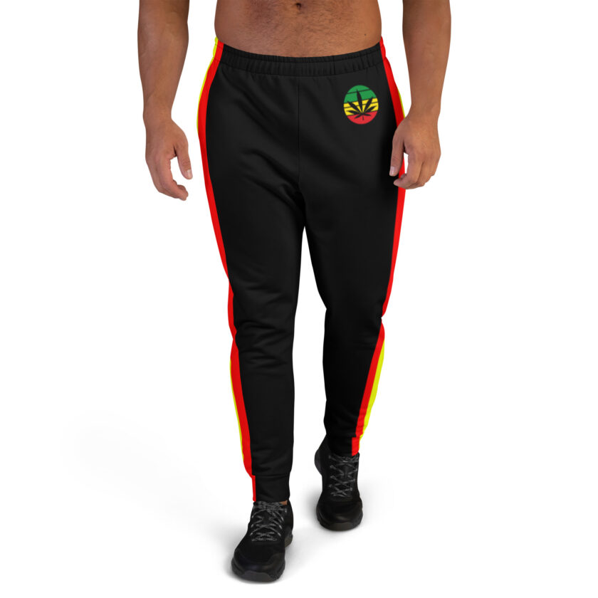 Men’s Rastafarian Stripes Designer Joggers - Image 3