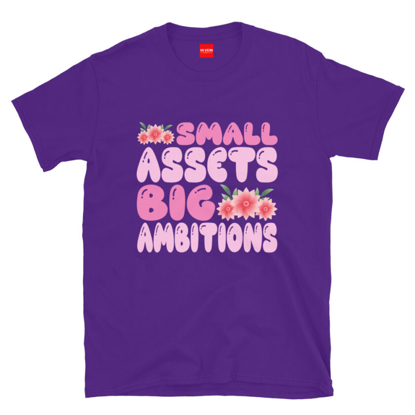 In Vein® Small Assets Big Ambitions Slutty Kinky Sexual T-Shirt - Image 3