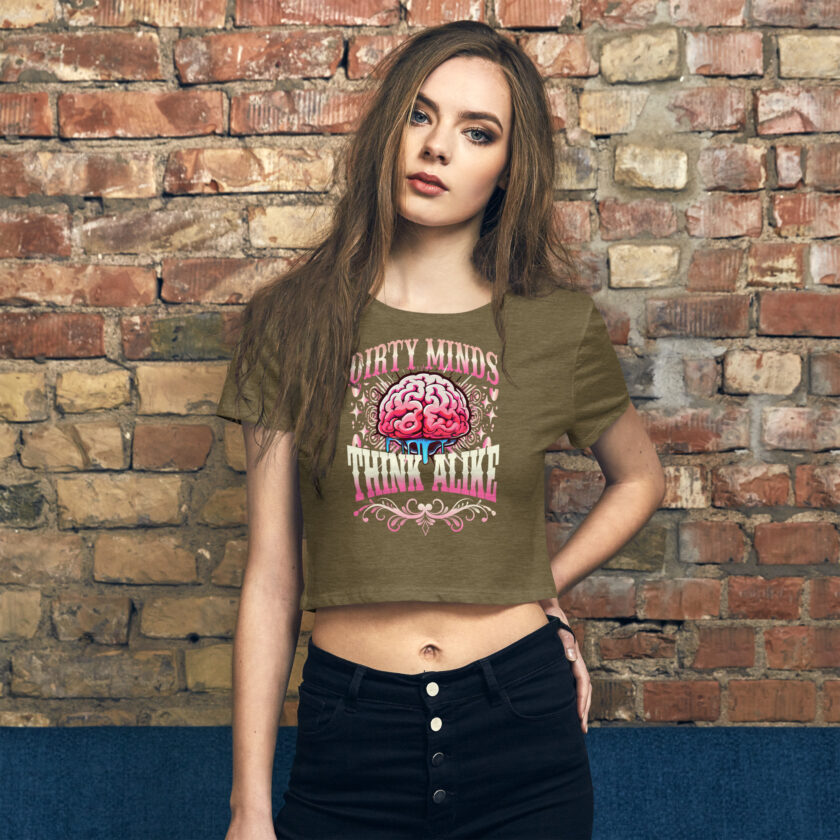 In Vein® Dirty Minds Think Alike Sex Crop Top - Image 2