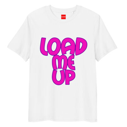 In Vein® Load Me Up Organic Cotton Slutty Naughty Sex T-Shirt - White, 5XL